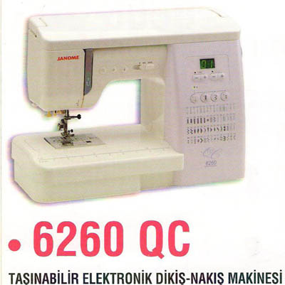 6260QC Taşınabilir Elektronik Dikiş-Nakış Makinesi